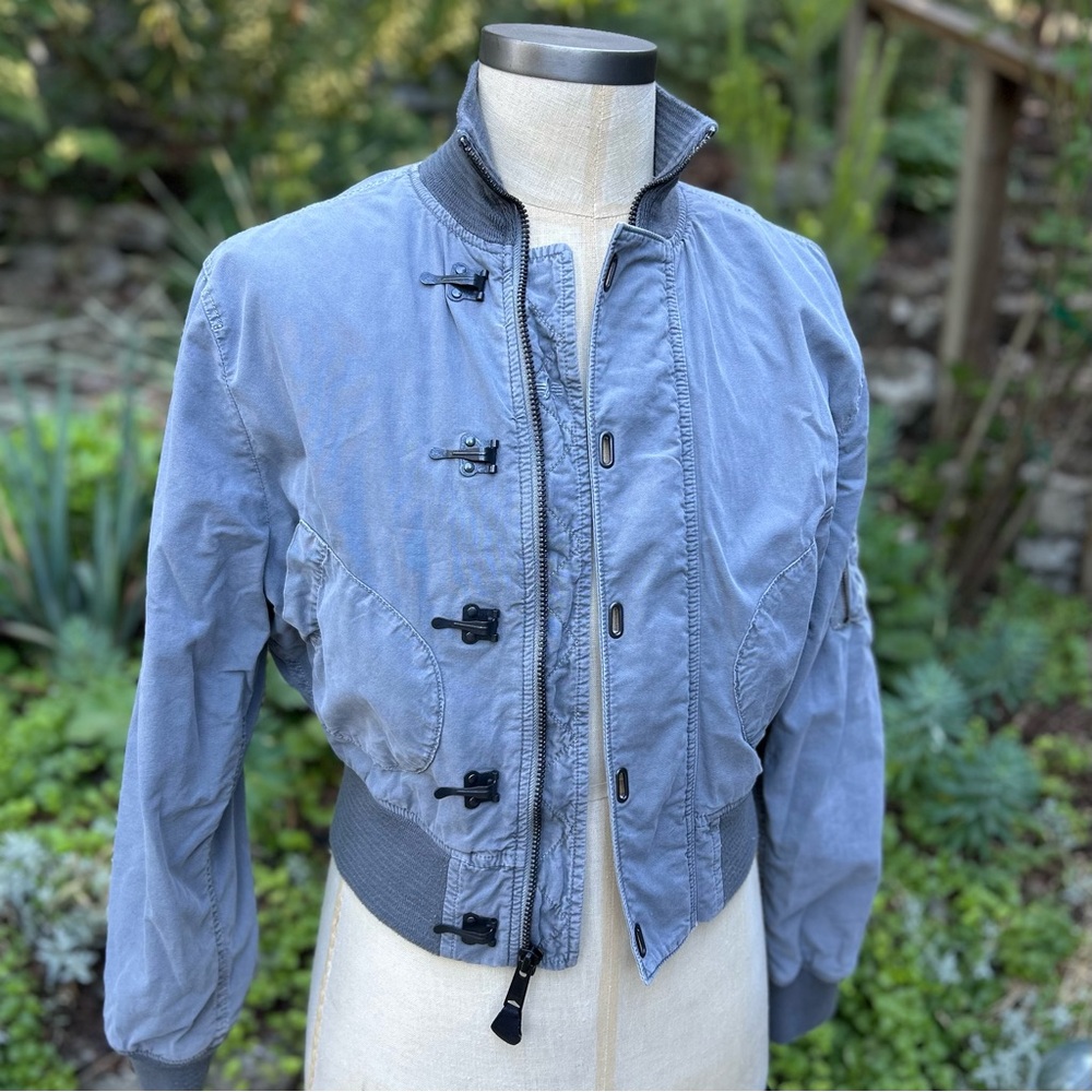 Alpha Industries Cotton Cropped Bomber Jacket